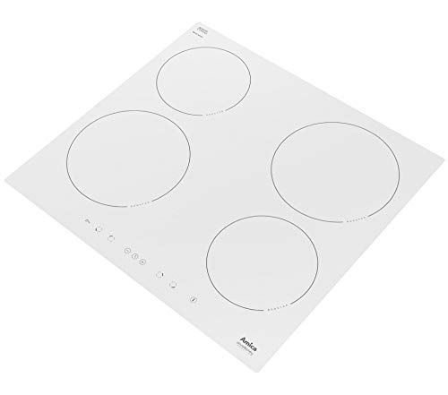 Amica PI6108PLU hobs Integrado Con - Placa (Integrado, Con placa de inducción, Vidrio, Blanco, Tocar, 3700 W)