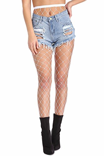 ANDIBEIQI 4 Pares Medias de Rejilla de Red Calcetines de Rejilla para Mujer Fishnet Tights Talla única