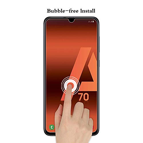 ANEWSIR [2 Pack Protector de Pantalla para Samsung Galaxy A70 Cristal Templado Samsung Galaxy A70 [9H Dureza] [Alta Definicion]