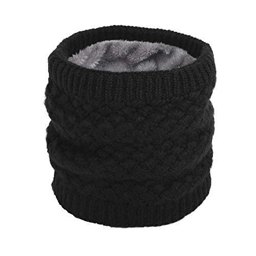 ANGTUO Bufanda De Punto Unisex, Calentador de Cuello Grueso de Invierno Loop Infinity Scarf para Mujeres y Hombres Deportes al Aire Libre