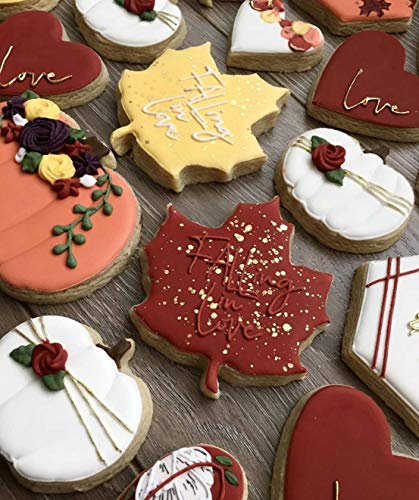 Ann Clark cortadores de galletas, 3 piezas de hojas de arce cortador de galletas con libro de recetas, 2.25 pulgadas 3.25 pulgadas y 4 pulgadas hojas de arce