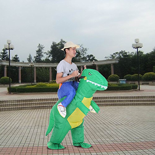 Anself - Disfraz Inflable de Dinosaurio para Fiesta/Halloween/Cospaly/Carnaval