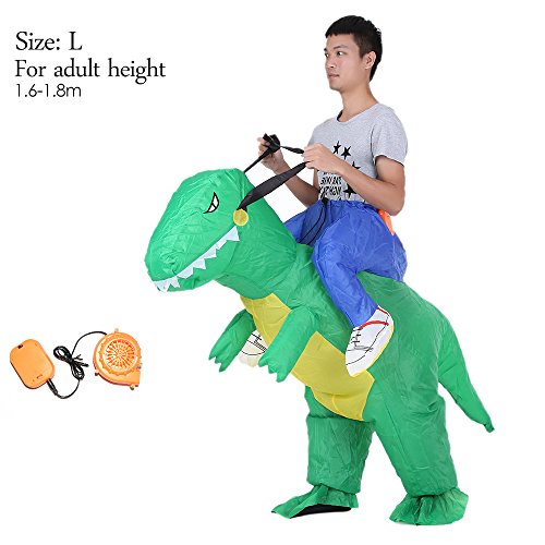 Anself - Disfraz Inflable de Dinosaurio para Fiesta/Halloween/Cospaly/Carnaval