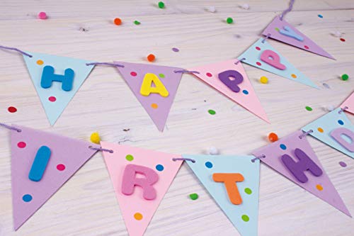 APLI Kids Letras MAXI - Formas de goma EVA adhesivas letras 500 uds, Colores Surtidos