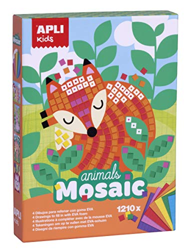 Apli Paper Ref. 14289 Mosaico Goma Eva Animales