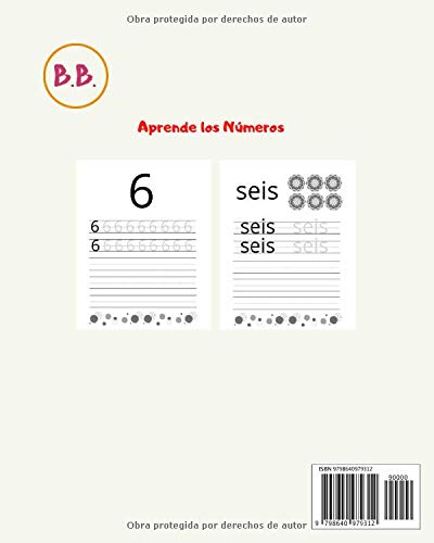 Aprende los números. Para niños y niñas 4+: Libro para aprender y trazar los números del 1 al 20. Ejercicios de escritura de números para hacer en casa. Ideal para niños y niñas de 4 años en adelante.