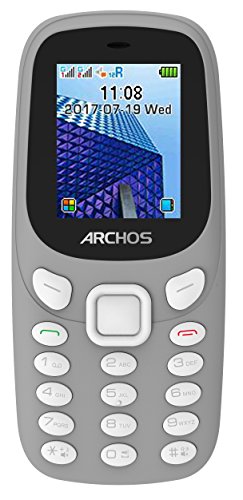 Archos Core 18F 4.5 cm (1.77") 64 g Black,Grey Feature Phone - Teléfono móvil (Bar, Dual SIM, 4.5 cm (1.77"), 0.08 MP, 600 mAh, Black,Grey)