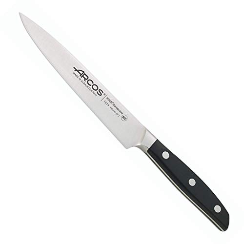 Arcos 161400 Cuchillo para Pescado, Acero Inoxidable, negro