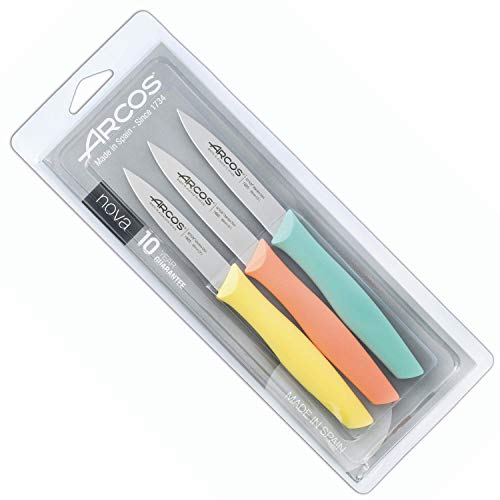 Arcos 859800 Juego Cuchillos Cocina, Varios Colores, Stainless Steel, Multicolor