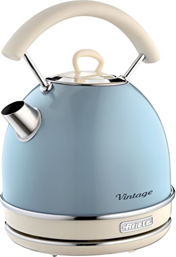 Ariete 2877/05 Hervidor Vintage, 2200 W, 1.7 litros, Acero Inoxidable, Azul