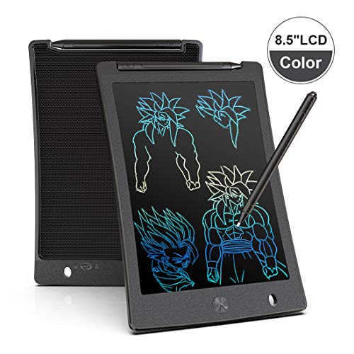 Arolun Tableta de Escritura LCD 8.5 Inch Colorida, LCD Tablero de Dibujo Gráfica Pizarra Magica de Mensaje Memo Pad Electrónico con Lápiz Regalos para Niños,Clase,Oficina,Casa,Cocina (Negro)