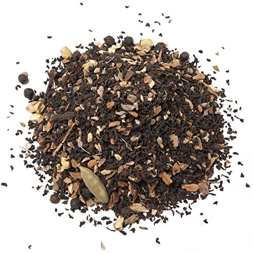 Aromas de Té - Té Chai Negro a Granel con Canela, anís, Jengibre, Clavo, Pimienta Negra, Achicoria y Semillas de Cardamomo, 50 Gr.