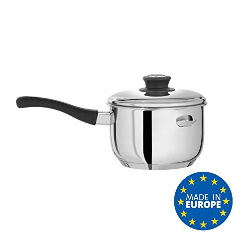 Artame Casserole Bain Marie Avec COUVERCLE, Acero Inoxidable