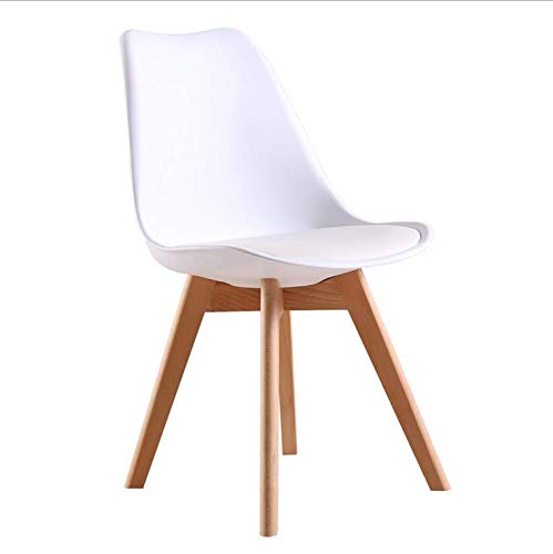 ArtDesign FR Silla Nórdica (Pack 4) - Silla Escandinava Blanca - Silla Nordic Scandi