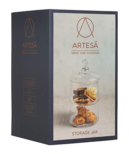 ARTESÀ Kitchen Craft Tarro con Tapa (Cristal, 2 Compartimentos)