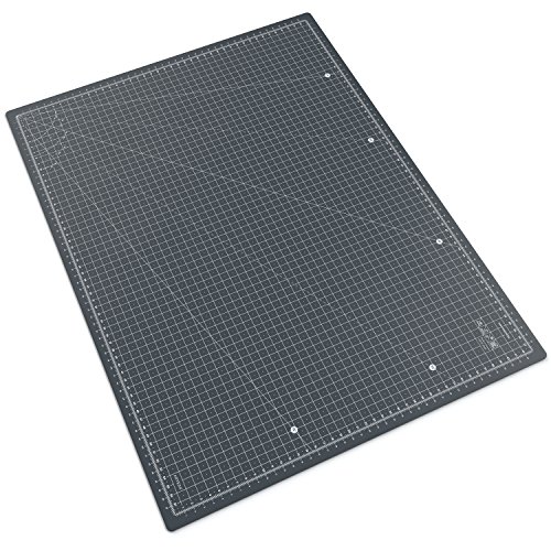 Arteza Base de corte autorreparable para cuchilla circular | Alfombrilla de doble cara para costura | Plancha de corte para medir en centímetros | Tamaño A2 60 x 45 cm (3 mm de grosor)