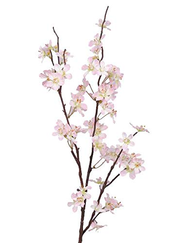 artplants.de Decorativa Rama con Flores de Manzano, Rosa-Blanco, 85cm - Tallo Artificial - Ramificación de plástico