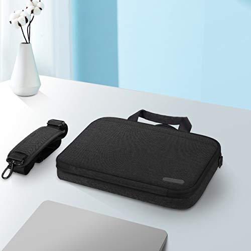 Arvok Funda para portátil de Estuche para Accesorios con Correa y asa, maletín para Ordenador portátil Maletín para Acer/ASUS/DELL/Lenovo/HP (13.3-Pulgadas, Negro)