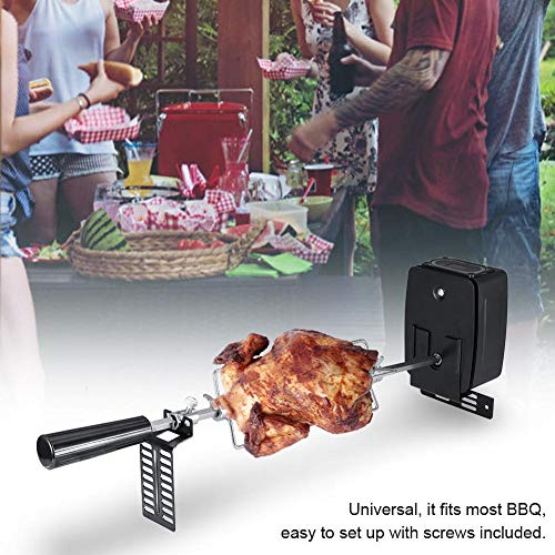 Asador grande para barbacoa al aire libre Kit de barbacoa automática Asador de asador automático Herramientas para barbacoa Accesorios para picnic de camping