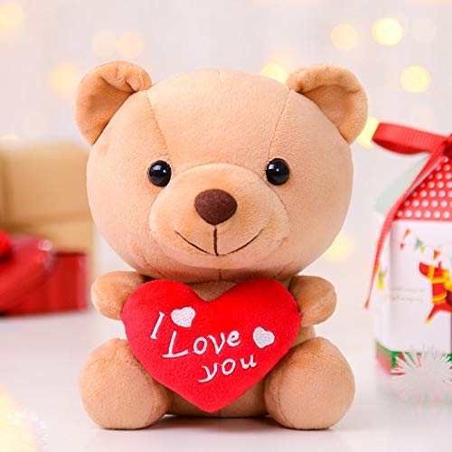 asfrata265 Oso De Peluche De Peluche con Corazón Te Amo Love Toyss Peluches Juguetes para Novia Almohada Suave Niños/Parejas/Ancianos Juguetes Muñecas