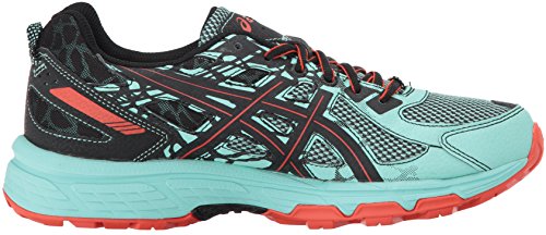 Asics - Gel-Venture 6 - Zapatillas deportivas para mujer, para correr, Verde (Verde hielo/Negro/Tomate de Cereza), 38.5 EU