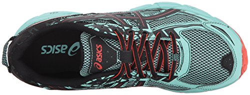 Asics - Gel-Venture 6 - Zapatillas deportivas para mujer, para correr, Verde (Verde hielo/Negro/Tomate de Cereza), 38.5 EU