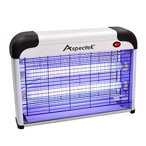 ASPECTEK Lámpara Mata Insectos Electrico Mata Moscas Mejor Solución contra Mosquitos, Polillas, Zancudos, Moscas, y mas Insectos. (20 Watt)