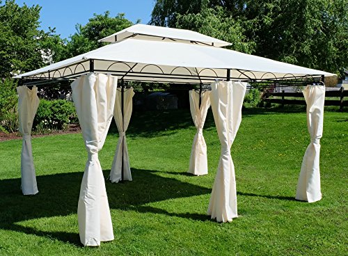 ASS 4x3 Metros pabelon con Elegantes Cortinas 6, el Techo 100% Impermeable, UV30+ 7075A