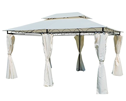 ASS 4x3 Metros pabelon con Elegantes Cortinas 6, el Techo 100% Impermeable, UV30+ 7075A