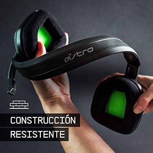 ASTRO Gaming A10 Auriculares alámbricos, Ligeros y Resistentes, Astro Audio, Dolby Atmos, Clavija de 3.5mm, para Xbox Series X|S, Xbox One, PS5, PS4, Switch, PC, Mac, móvil - Negro/Verde