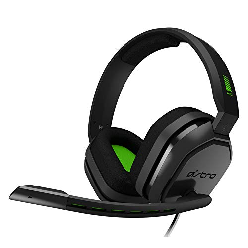 ASTRO Gaming A10 Auriculares alámbricos, Ligeros y Resistentes, Astro Audio, Dolby Atmos, Clavija de 3.5mm, para Xbox Series X|S, Xbox One, PS5, PS4, Switch, PC, Mac, móvil - Negro/Verde