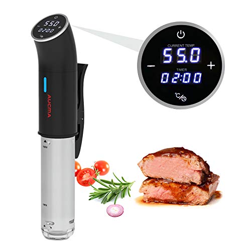 AUCMA Sous Vide Aparato de Cocina Precisión 1200W Circulador Control de Temperatura de Precisión Cocción Baja Temperatura a Prueba de Agua IPX7