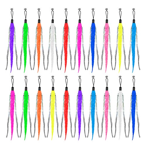 Auxsoul 20 Piezas de Retráctil Plumas Gato Juguete Gusano de Plumas para Gatos Colores Gato Juguete Interactivo Juguete con Plumas para Gatos