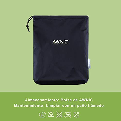 AWNIC Funda Mesa Redonda Jardín Funda Mesa Exterior Funda Muebles Patio Terraza Impermeable Alemania TÜV Rheinland Certificado Poliéster Resistente 150 * 120 * 71cm