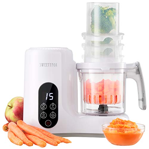 Babycook Robot de Cocina Multifuncion 6-en-1 para Bebé - Vapor, Batidora, Limpieza Automática, Esterilizador de Biberones, Recalentar, Descongelar - Robot Cocina Bebes