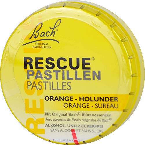 Bach Original RESCUE - Pastillas de saúco (50 g), color naranja