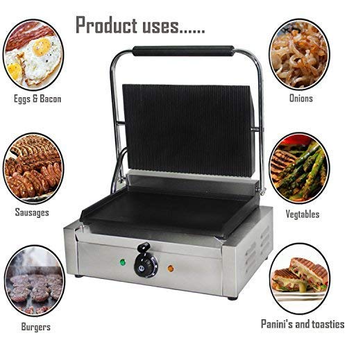 Baibao Hornear Gran Press, Variable térmica Caliente Placa de Control, 2.2Kw Potencia Heavy Duty Plana Placa Inferior de calefacción.Parrillas de Barbacoa