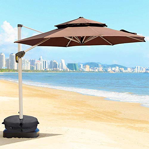 Baiyin Sombrilla para Pesas, Redonda Sombrilla Reforzada Portátil A Prueba De Viento Sombrilla De Arena Rellenable De Alta Resistencia Toldo para Sombrillas, para Patio Al Aire Libre Playa