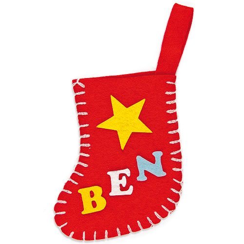 Baker Ross- Letras Mayúsculas de Fieltro Autoadhesivas (Pack de 550) para Decorar Tarjetas y Manualidades Infantiles