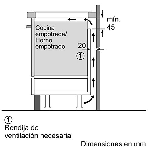 Balay 3EB989LU Placa de inducción de 80 cm de ancho, Biselada