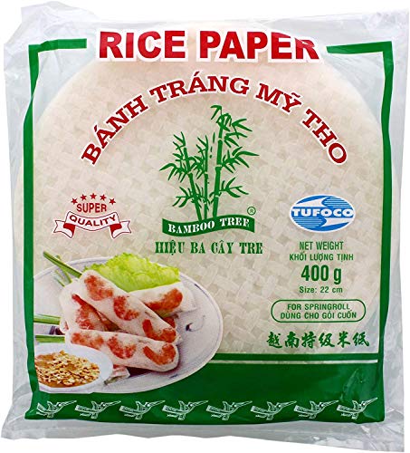 Bamboo Tree Papel de arroz Rollo de primavera Rollo de verano - 22 cm, 400g