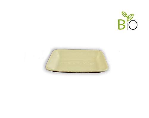 Bandeja Biodegradable de Porex Modelo 60 135x135x25mm 900 Unidades