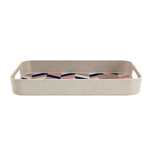 Bandeja rectangular reutilizable sin BPA Cambridge® CM06558 Balance, 41 cm | Perfecta para servir bebidas en las fiestas