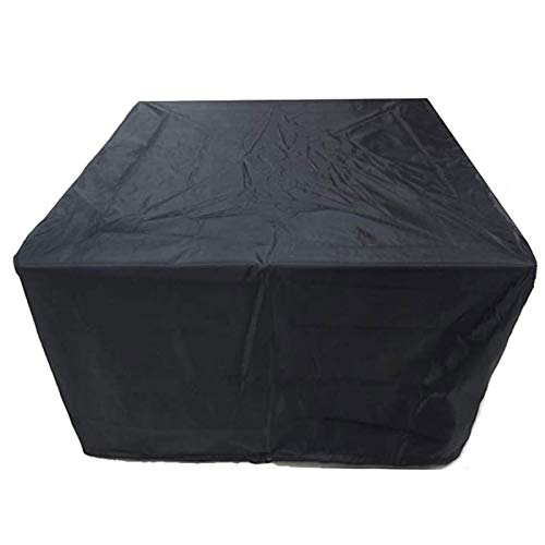 BAOFI 270x180x89cm Fundas de Muebles, Funda para Muebles de Jardin Impermeable, Cubierta para Patio rectángulo Ocio, maquinaria decoración de protección de Lona Cubierta de Playa, 26 formatos,Black