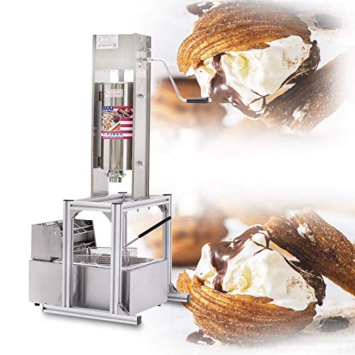 BAOSHISHAN 5L Churros Maker Máquina Profecional de Churros para Hacer Churros de España Máquina Comercial con Freidora 6L 220V CE