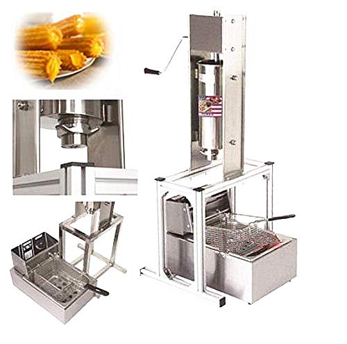 BAOSHISHAN 5L Churros Maker Máquina Profecional de Churros para Hacer Churros de España Máquina Comercial con Freidora 6L 220V CE