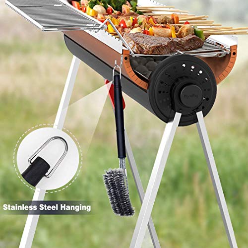 Barbacoa Cepillo, 3 En 1 BBQ Grill Cepillo Con El Acero Inoxidable Cerdas De Alambre De Acero Para Carbón Vegetal y Parrilla Eléctrica Barbacoas Al Aire Libre, de Jardín, de Camping Y De Sobremesa