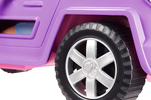 Barbie Jeep, coche todo terreno al aire libre, coche de juguete (Matte GMT46)