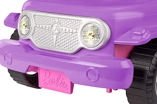 Barbie Jeep, coche todo terreno al aire libre, coche de juguete (Matte GMT46)