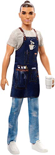 Barbie Muñeco Ken Barista con accesorios (Mattel FXP03) , color/modelo surtido